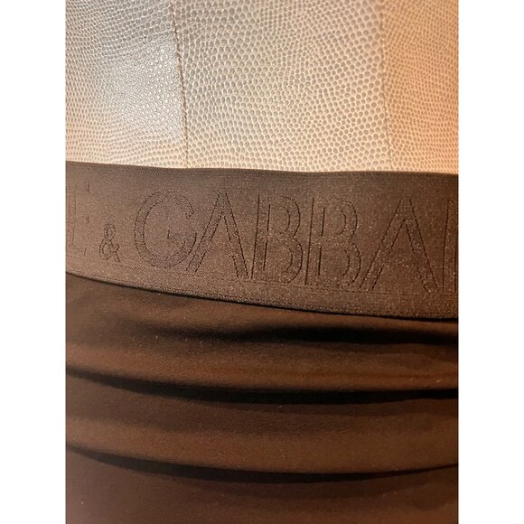 Dolce & Gabbana Drape Detailed Asymmetrical Jersey Skirt Size 42/ US 6/ S - Picture 5 of 12